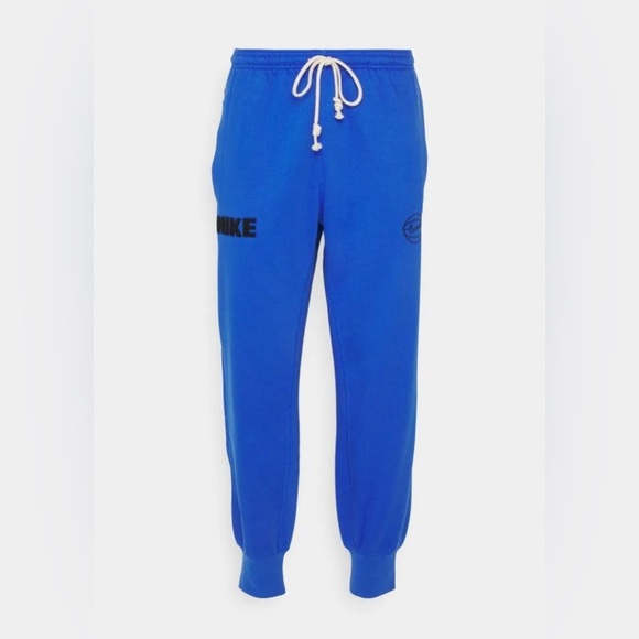 Nike Dri-FIT Standard Issue Men's Cuffed Sweatpants Basketball Blue Medium Sport - Picture 1 of 15